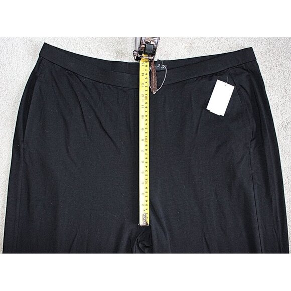 Eileen Fisher NWOT -  Slouchy Ankle Pants in Fine Tencel Jersey, Black, 2X Plus - Picture 9 of 12